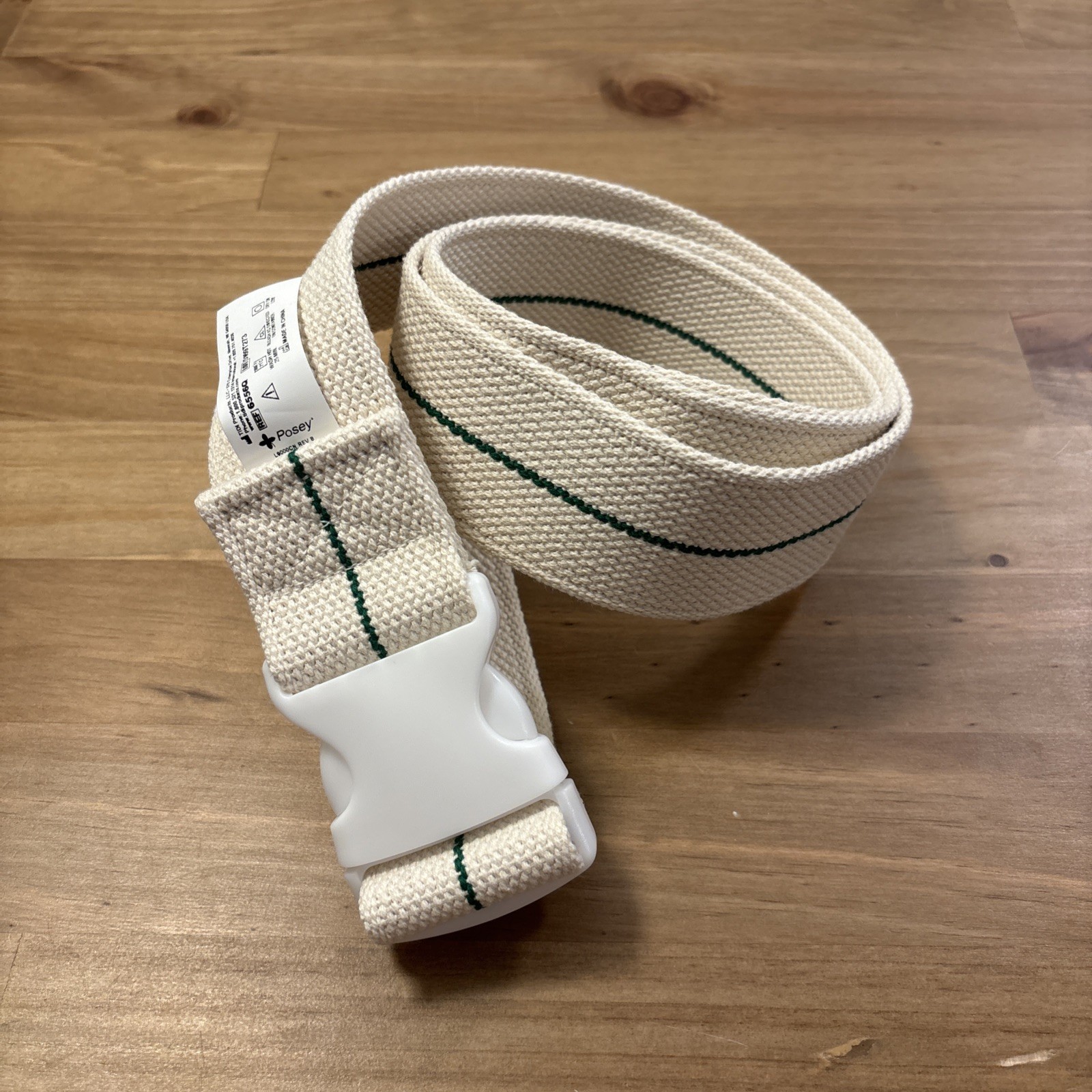 Posey 6556Q Standard Transfer Gait Belt Strap Assist EASY RELEASE BUCKLE 62"