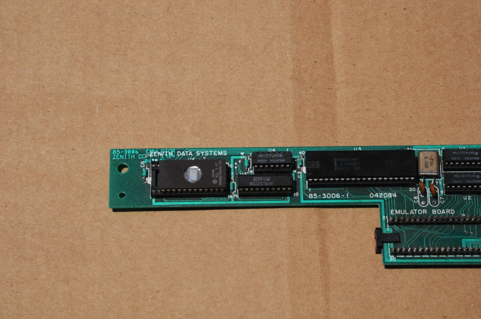 RARE ZENITH DATA SYSTEMS EMULATOR BOARD, MODEL 85-3006-1, USED