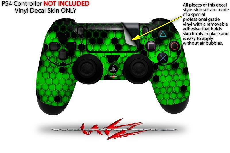 Skin for Playstation 4 Sony PS4 Controller HEX Green