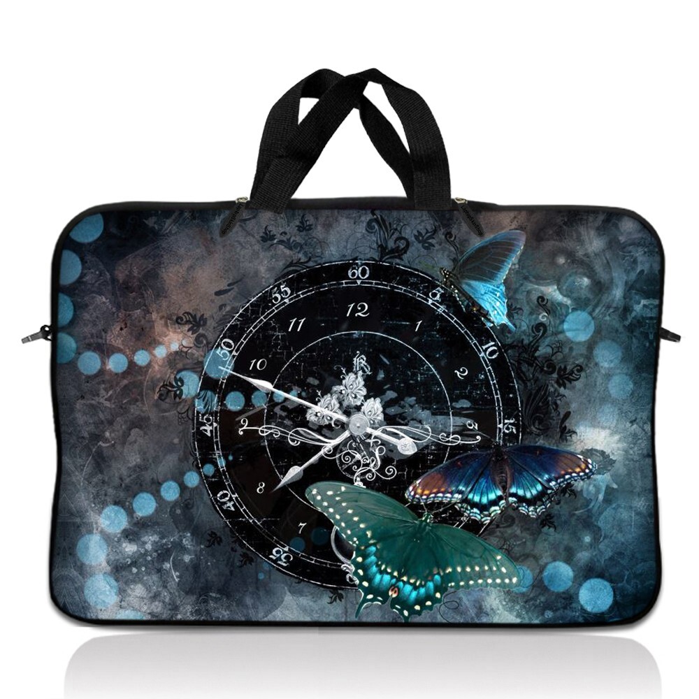 14 Inch Laptop Bag Sleeve Carry Case w/ Handle Notebook Macbook Dell Asus Clock