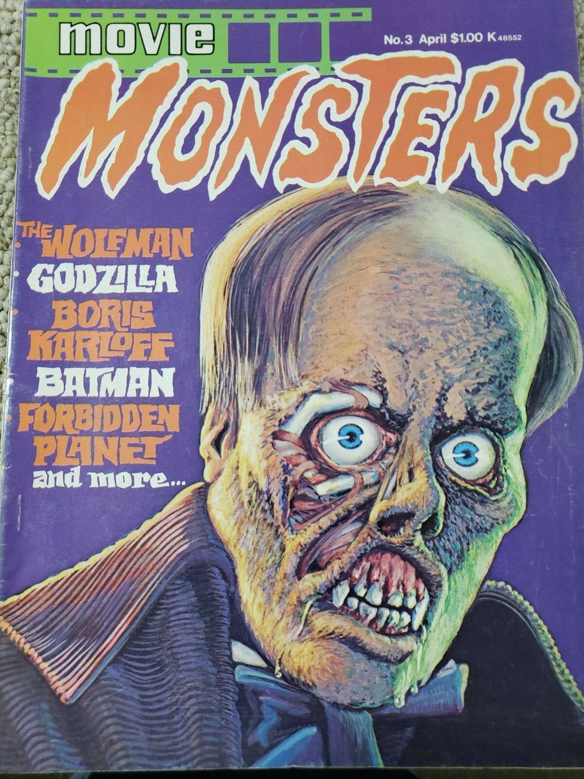 VINTAGE MOVIE MONSTER  APRIL #3 (FC47-4)