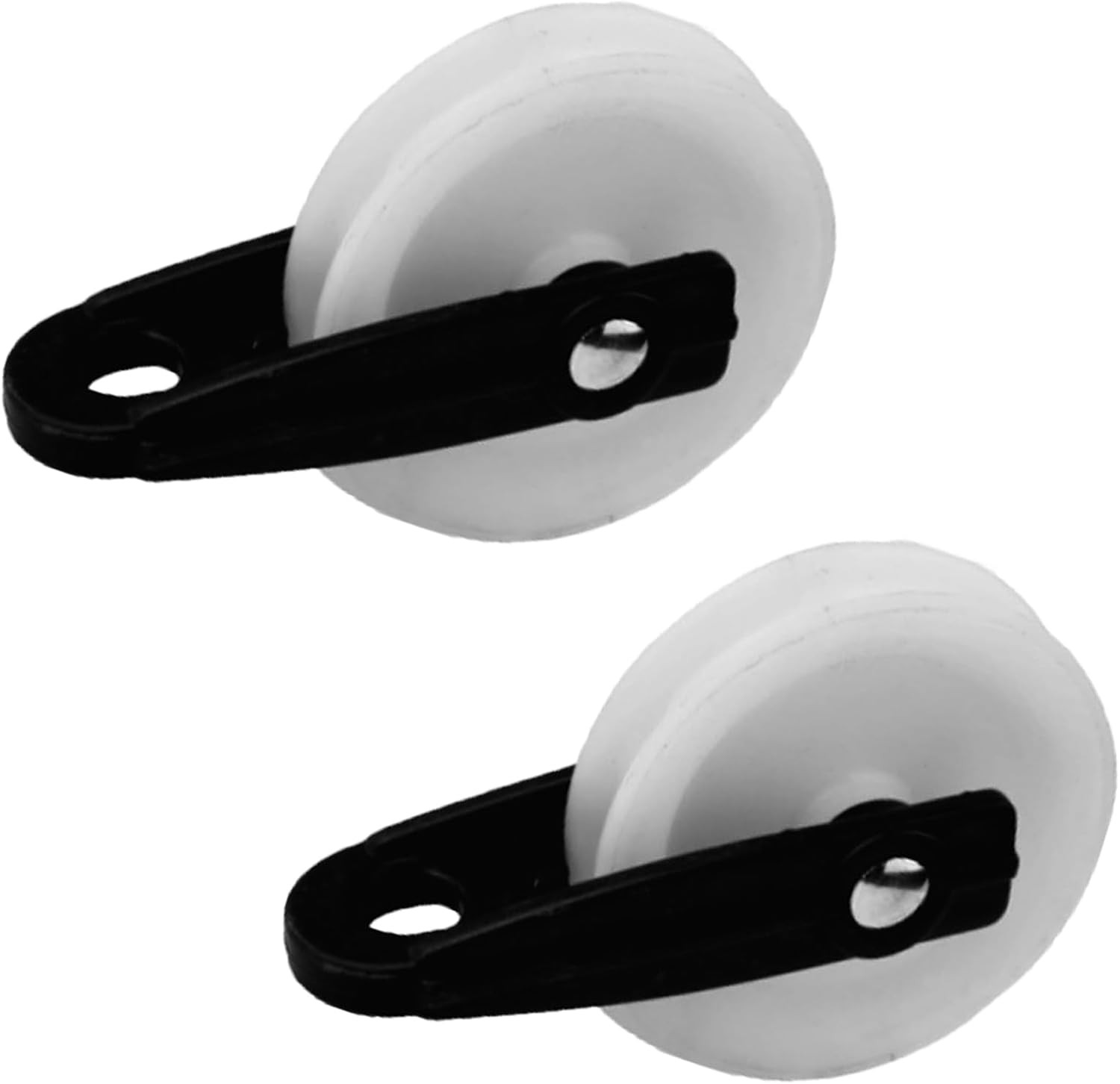 2Pcs Nylon Clothesline Pulley 2 inch Diameter Rope Pulley for Outdoor
