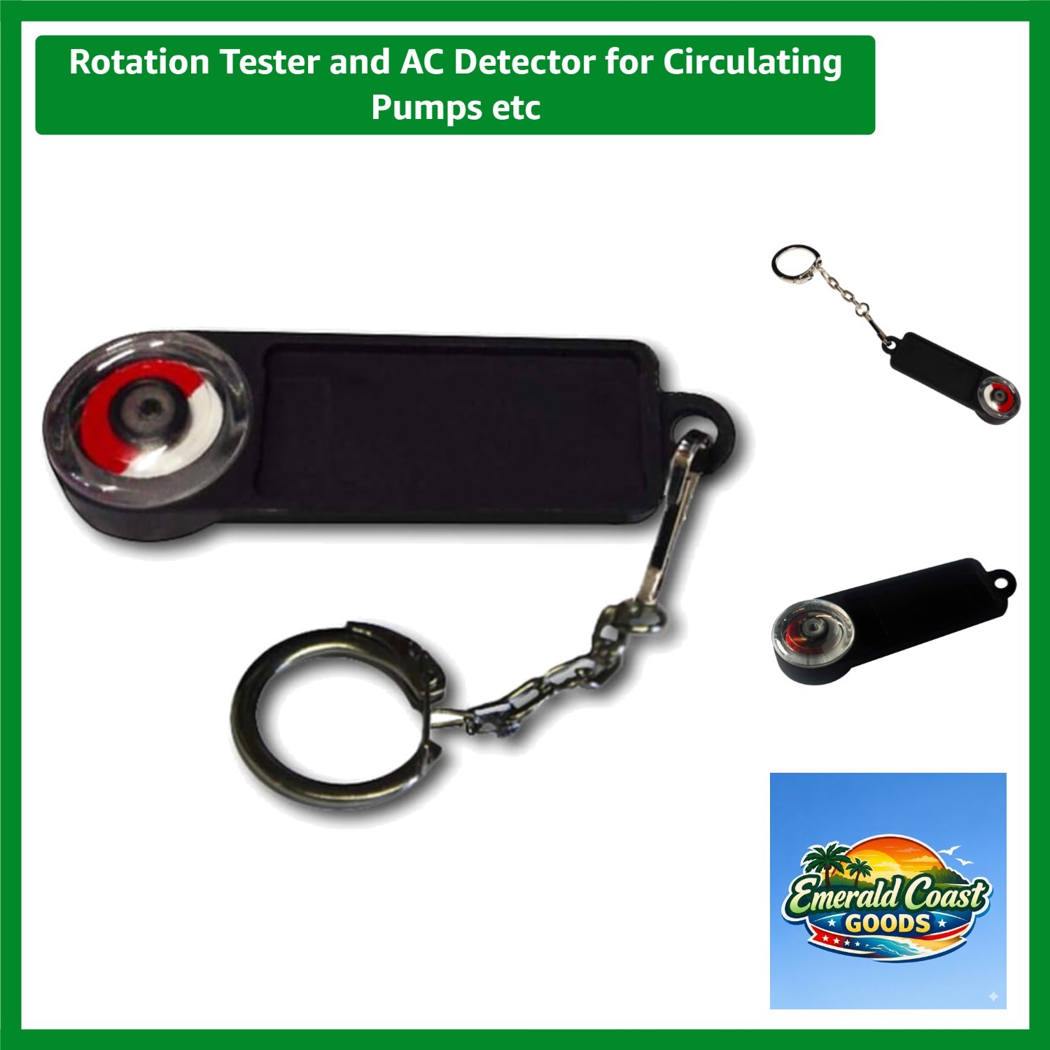 Compact Battery Powered Rotation Tester & AC Detector for Circulating Pumps
