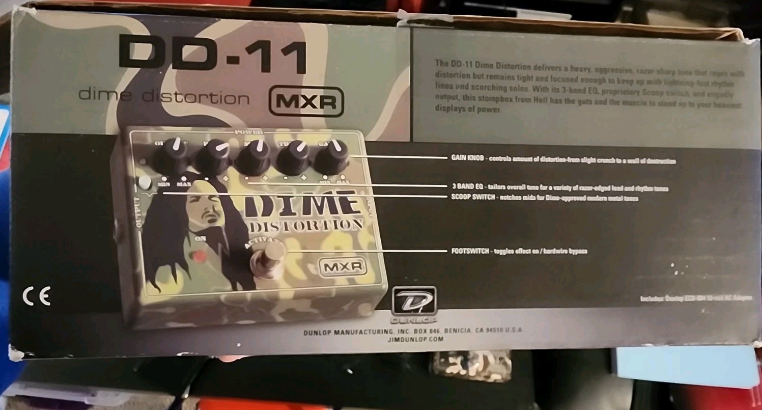 MXR DD11 Dime Distortion Dimebag Darrell Signature Guitar Pedal