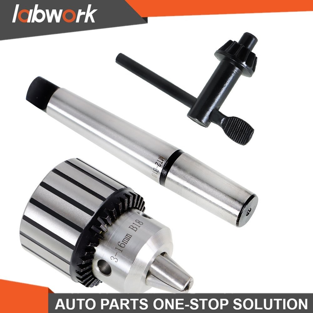 Labwork Drill Chuck 5/8 Inch Capacity With K32 Chuck Key MT2 Shank (R8-B18)