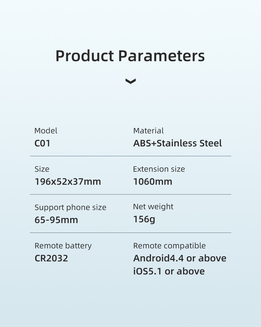 42" Cell Phone Selfie Stick Tripod Wireless Remote Extendable for iPhone/Android