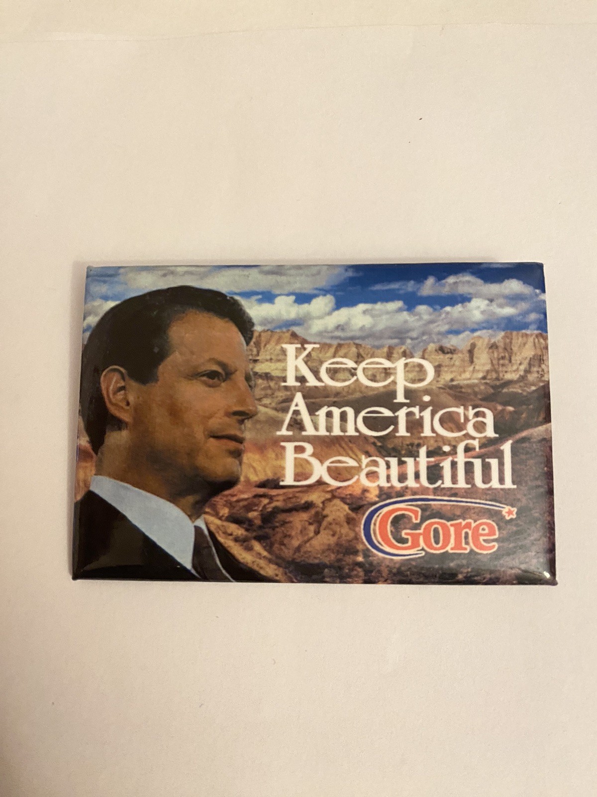 Gore Keep America Beautiful Pin Back Button P195