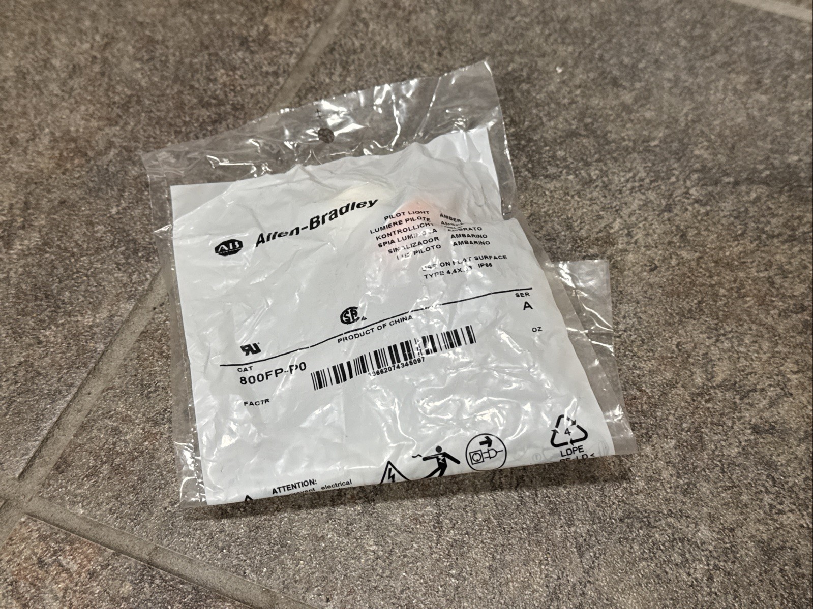 NEW Allen Bradley 800FP-P0 Series A Pilot Light AMBER FAST SHIPPING