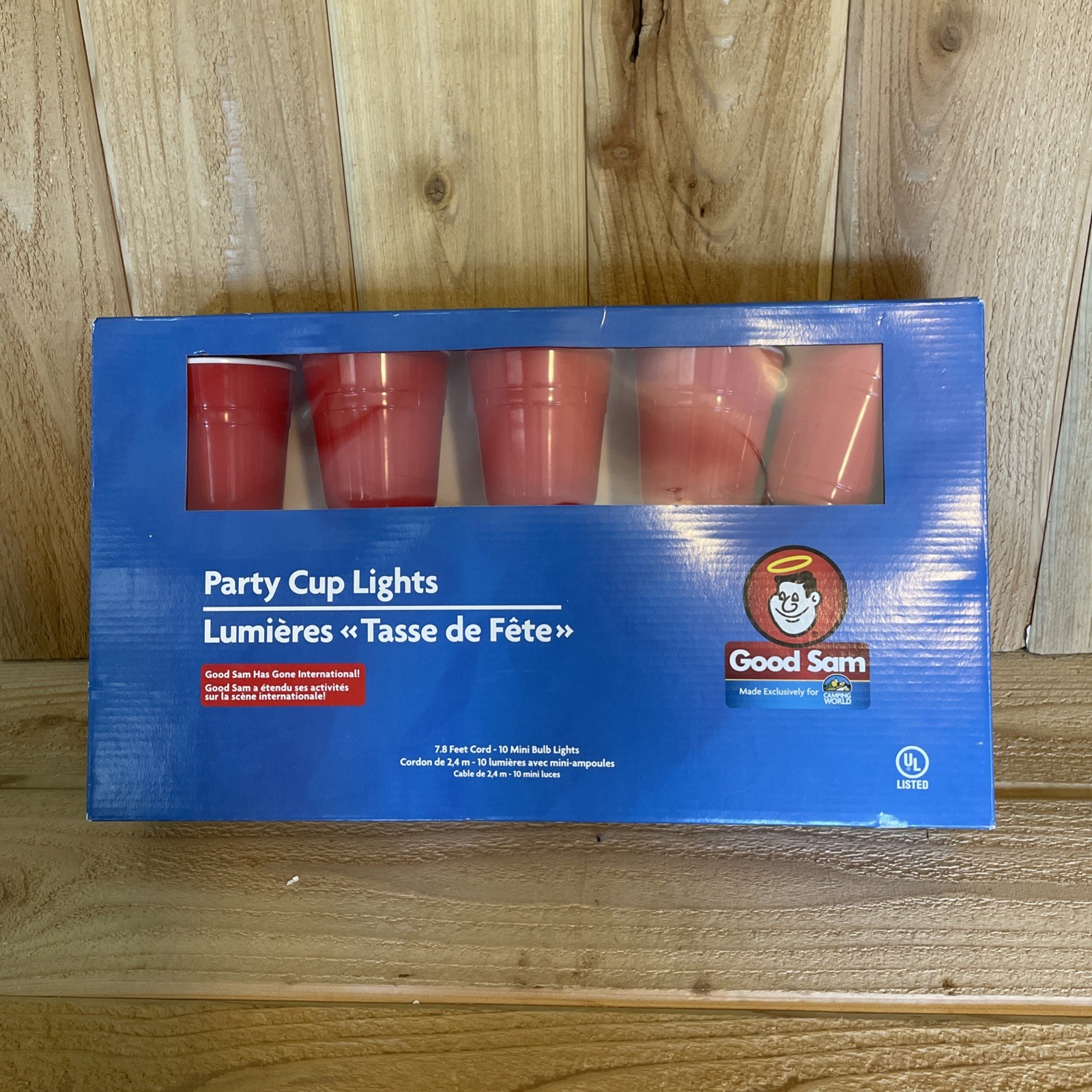 Red Party Cups 10 Cup STRINGLIGHTS 7.8 FT Length FOR Indoor Outdoor USE