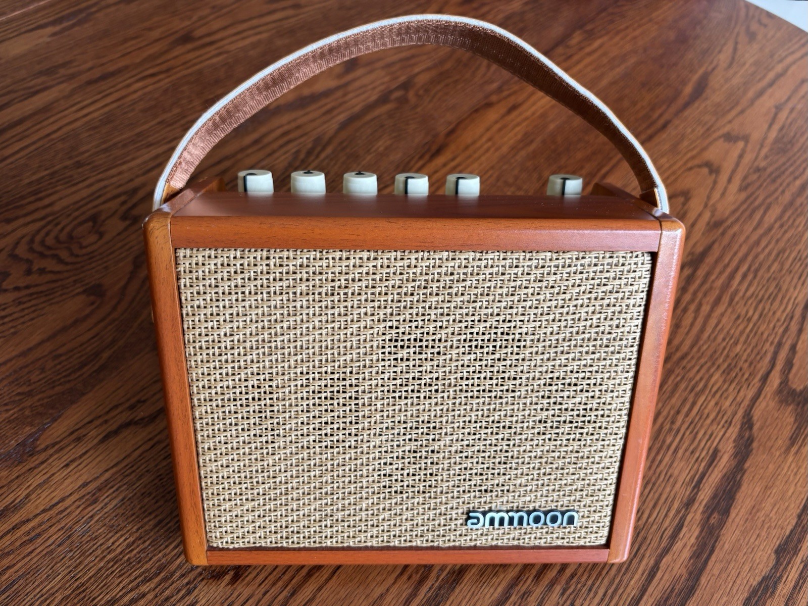 Retro Look Ammoon 15W Portable Wireless AC-15 Brown Acoustic Guitar Amp Rare