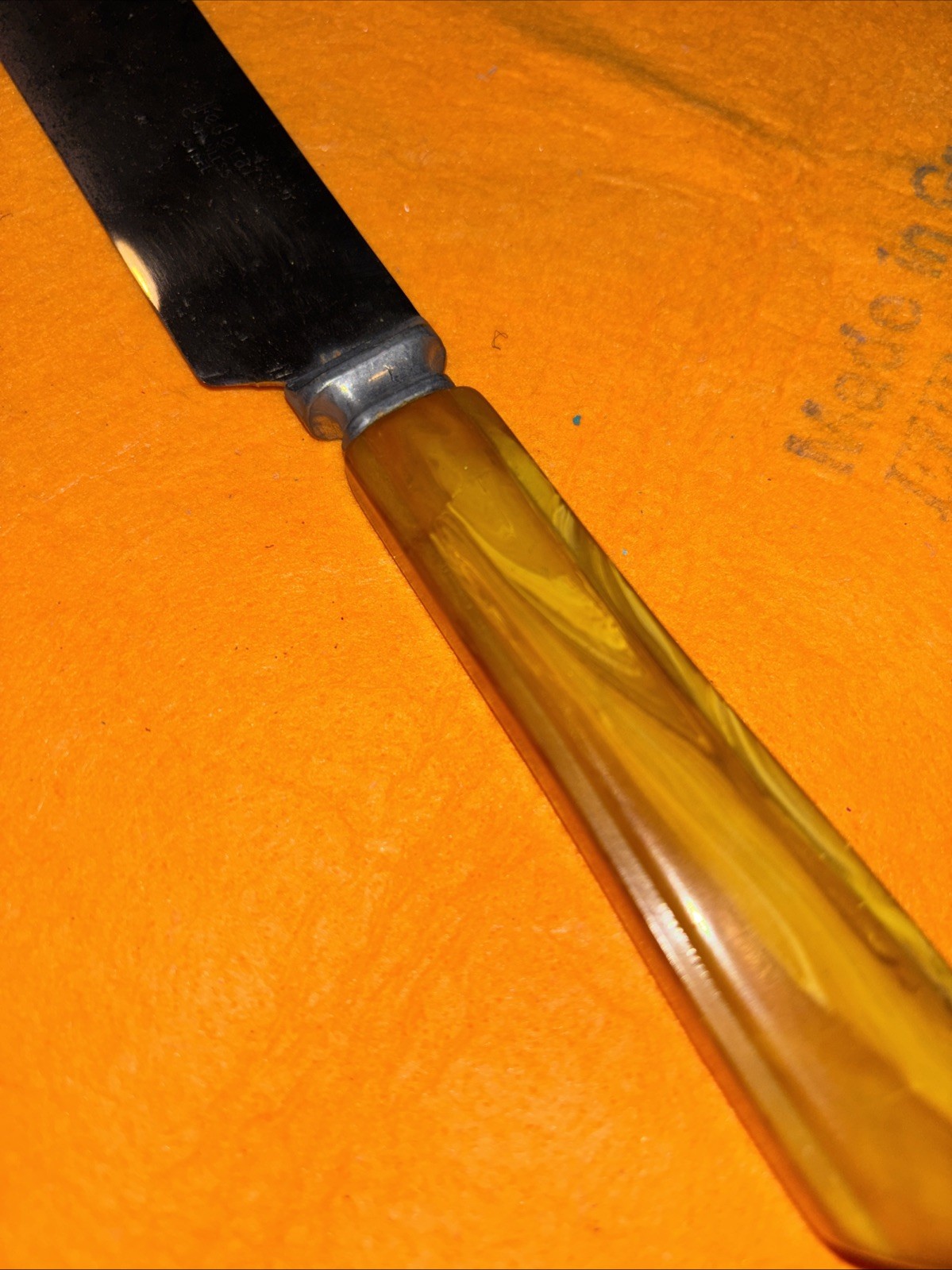 Vintage Stainless Steel with Bakelite Handle Meat Carving Knife