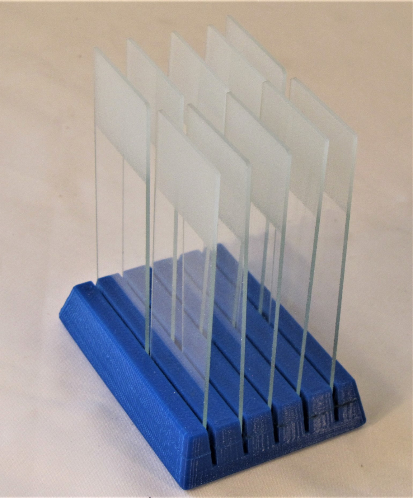 Pair (2x) Microscope Slides Stand Rest Rack Holder Dryer Lab Bench Display