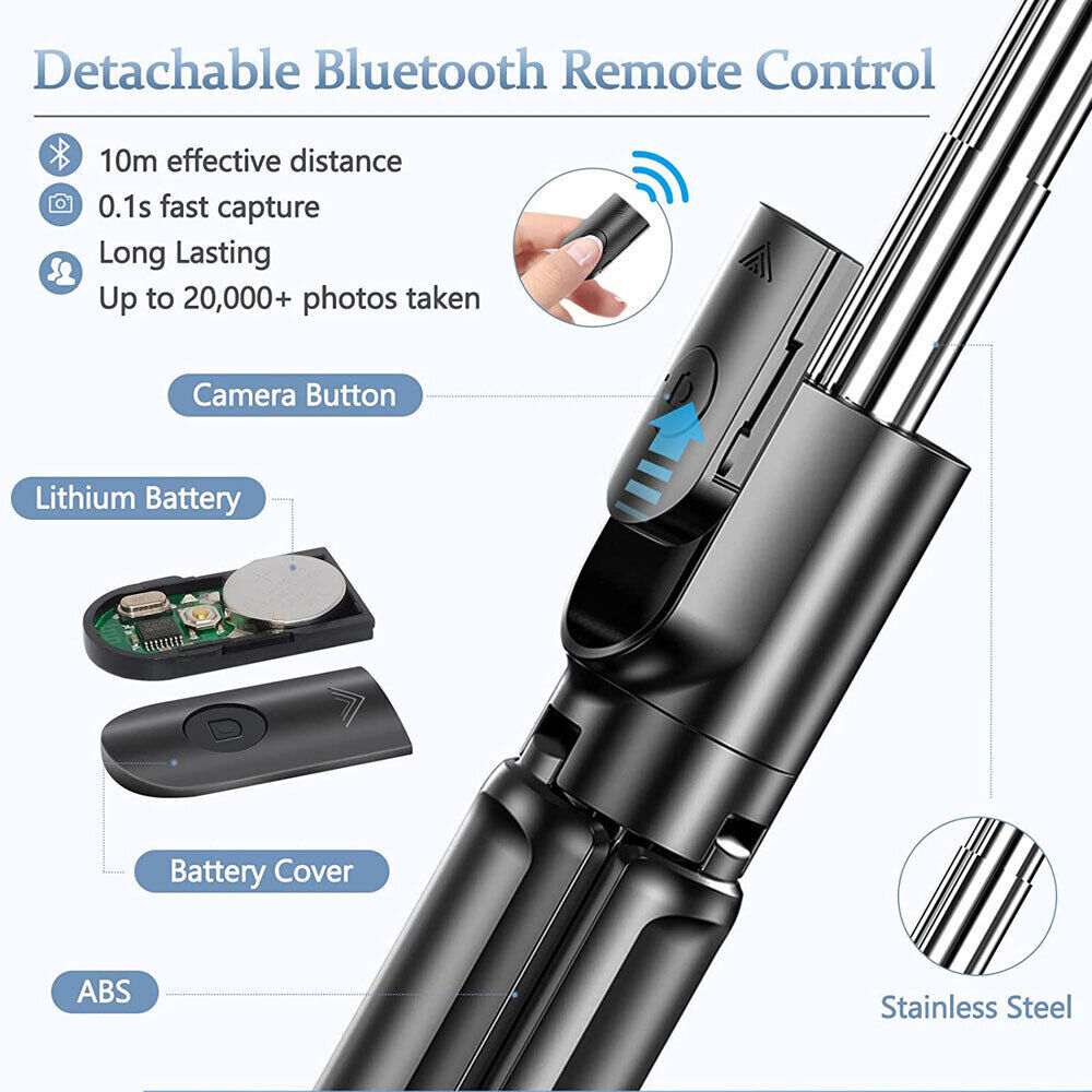Compatible with iPhone/Android Selfie Stick Tripod for iPhone with Remote US