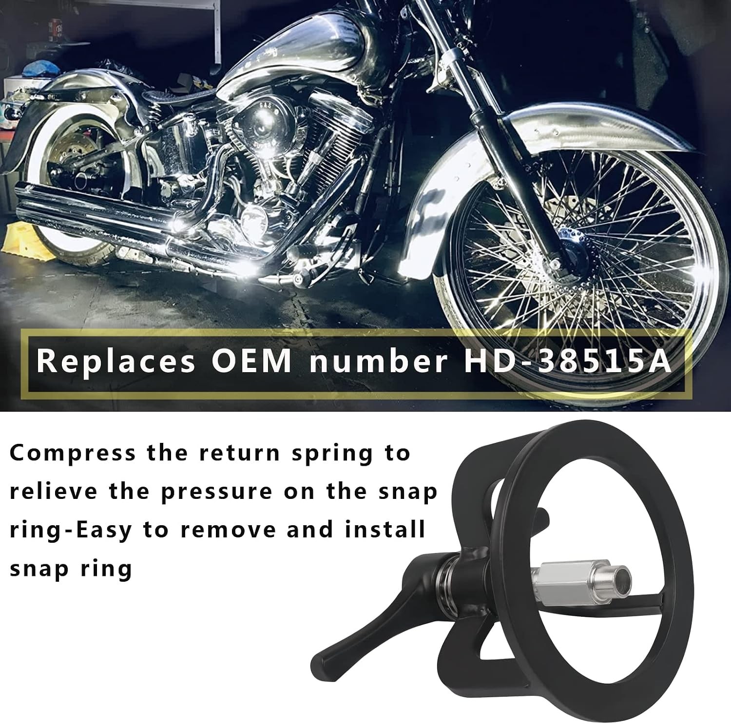 Worldmotop Clutch Spring Compressor Compression Tool Compatible with Harley 1340