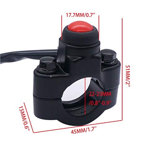 12V Motorcycle Engine Stop Start Kill Switch ON/Off CNC Universal 7/8inch