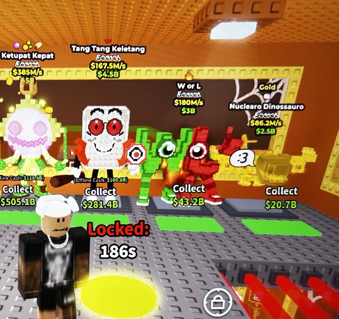 Roblox Virtual Collectible Secret Gold Ketupat Kepat Nuclearo Dinosauro