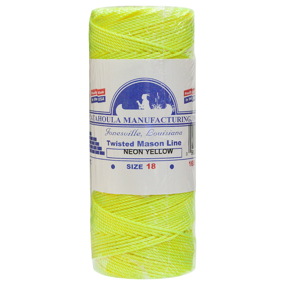 Mason Line, Twisted Nylon. Yellow, 500 ft 1-pack