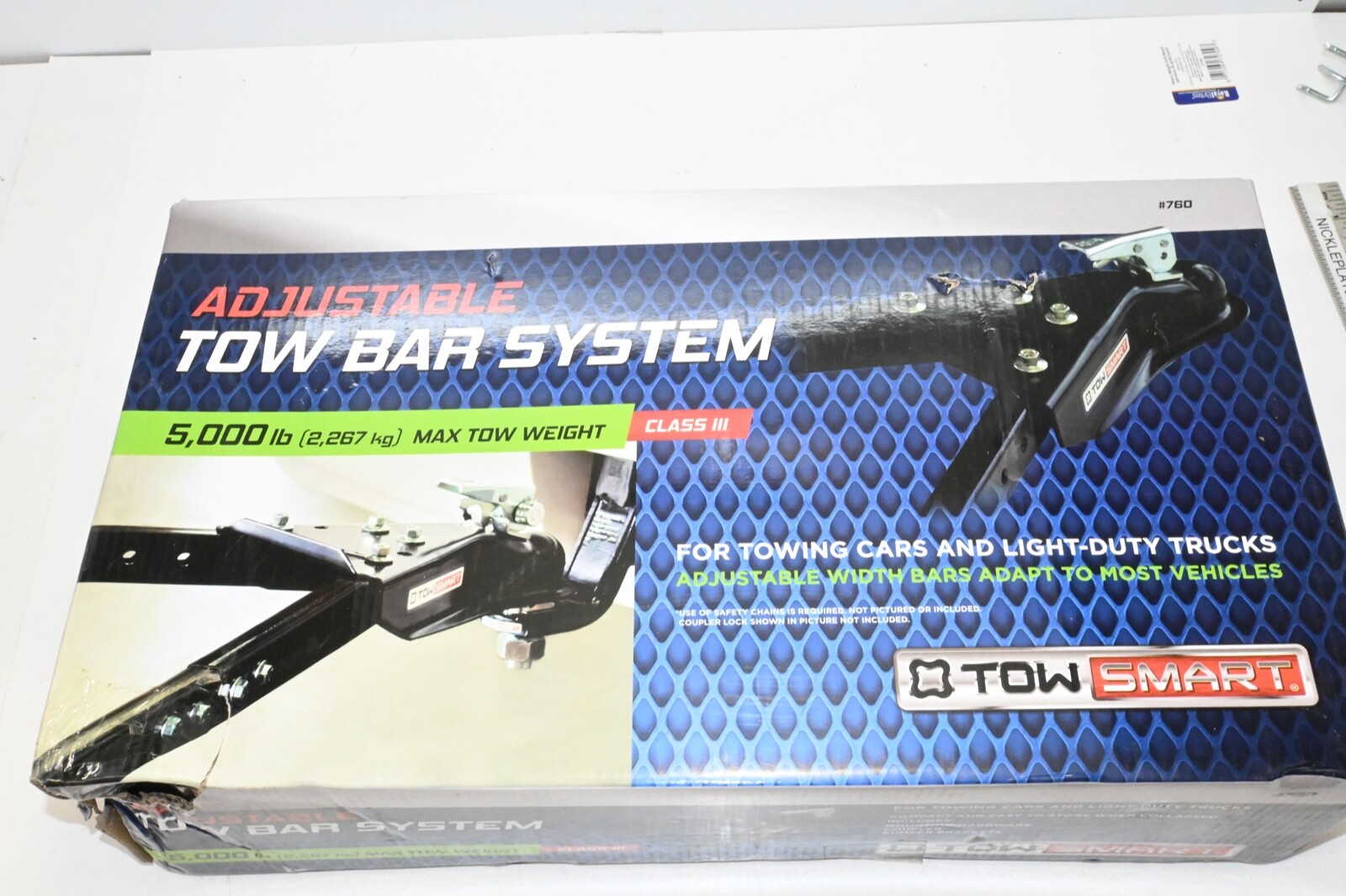 Tow Smart 760 Adjustable Tow Bar 5,000 Lb Max Weight NEW