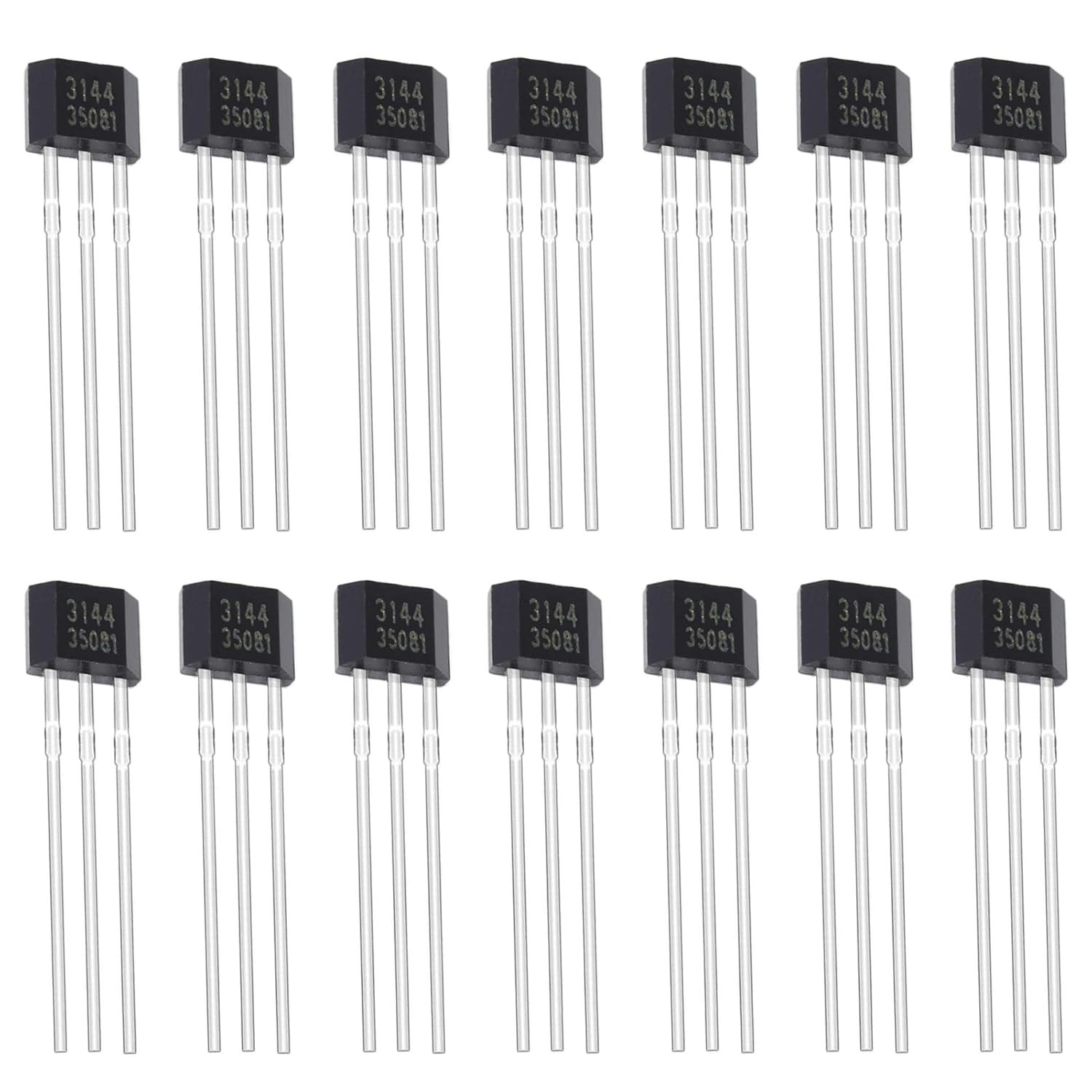 20Pcs A3144 Hall Effect Sensor Magnetic Detector for Position Detection