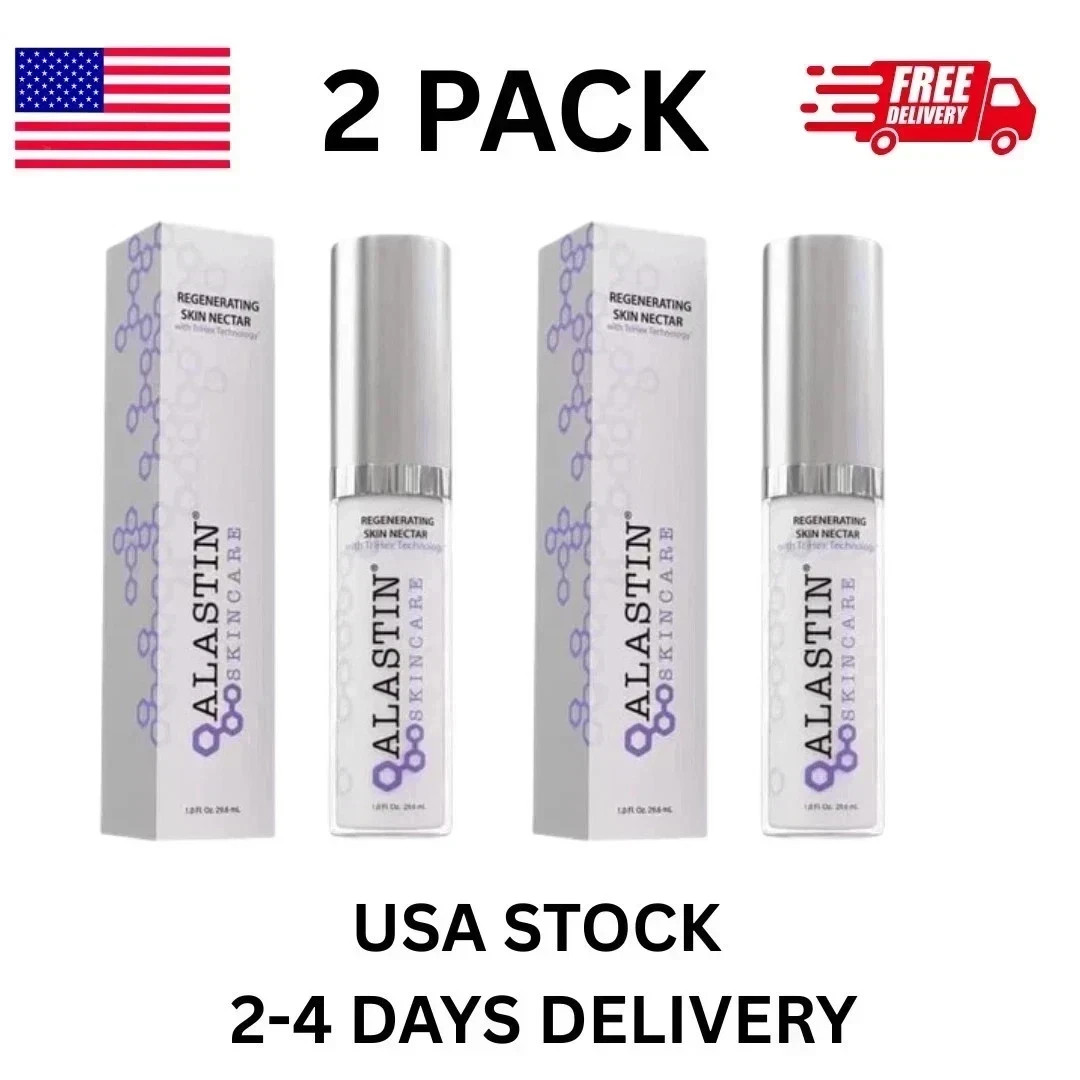 2 PACK Alastin Skincare Regenerating Skin Nectar ( 1 fl oz / 29.6 ml) NEW IN BOX