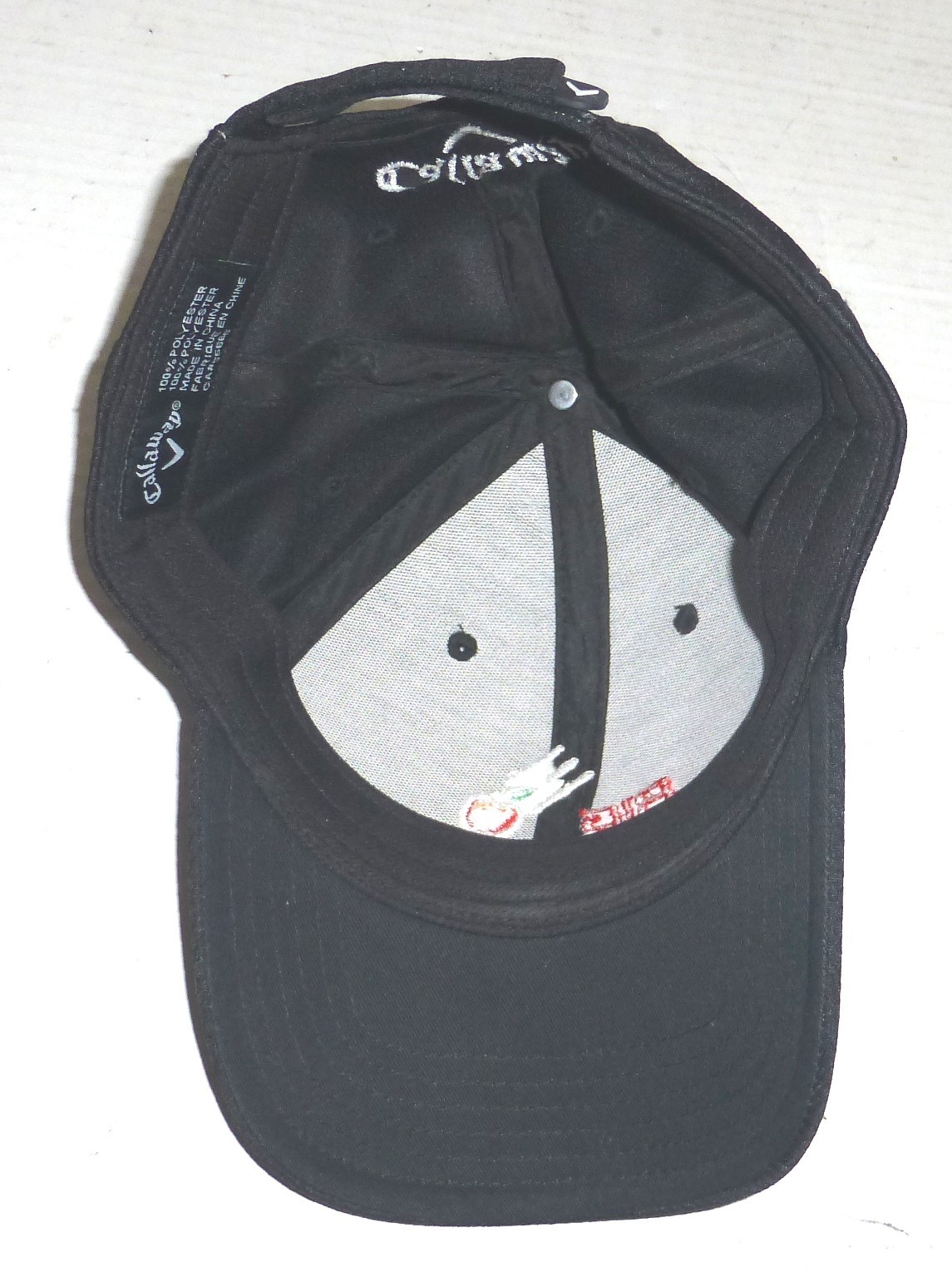Callaway Big Bertha Falling Apple Hook & Loop Adjustable Hat Black PLEASE READ