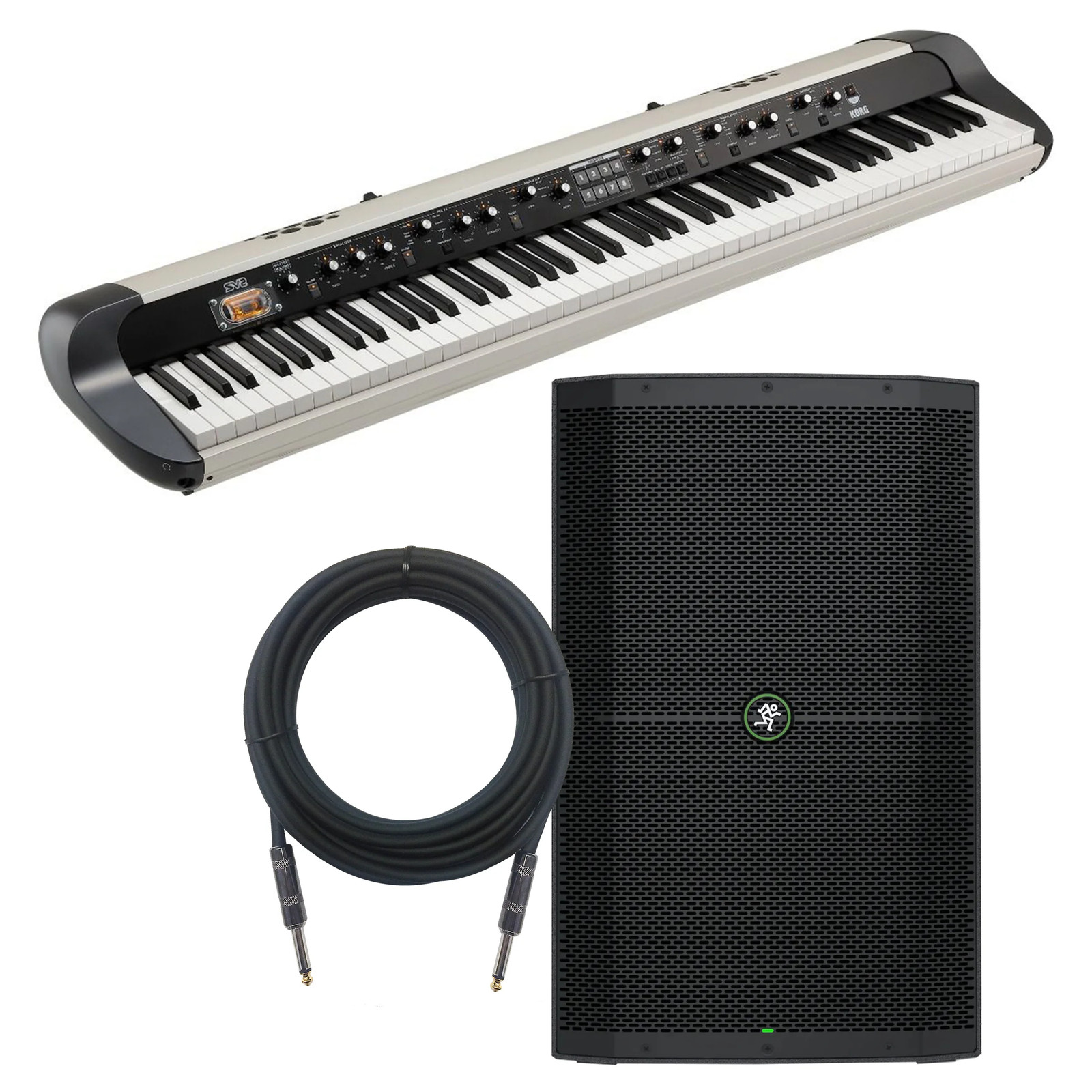 Korg SV-2S 88 Stage Vintage Piano - Vintage Creme MONITOR KIT