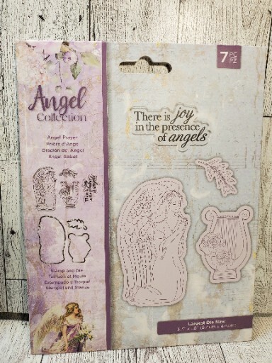 CS2 Crafters Companion Angel Collection Angel Prayer 7pc Stamp And Die Set