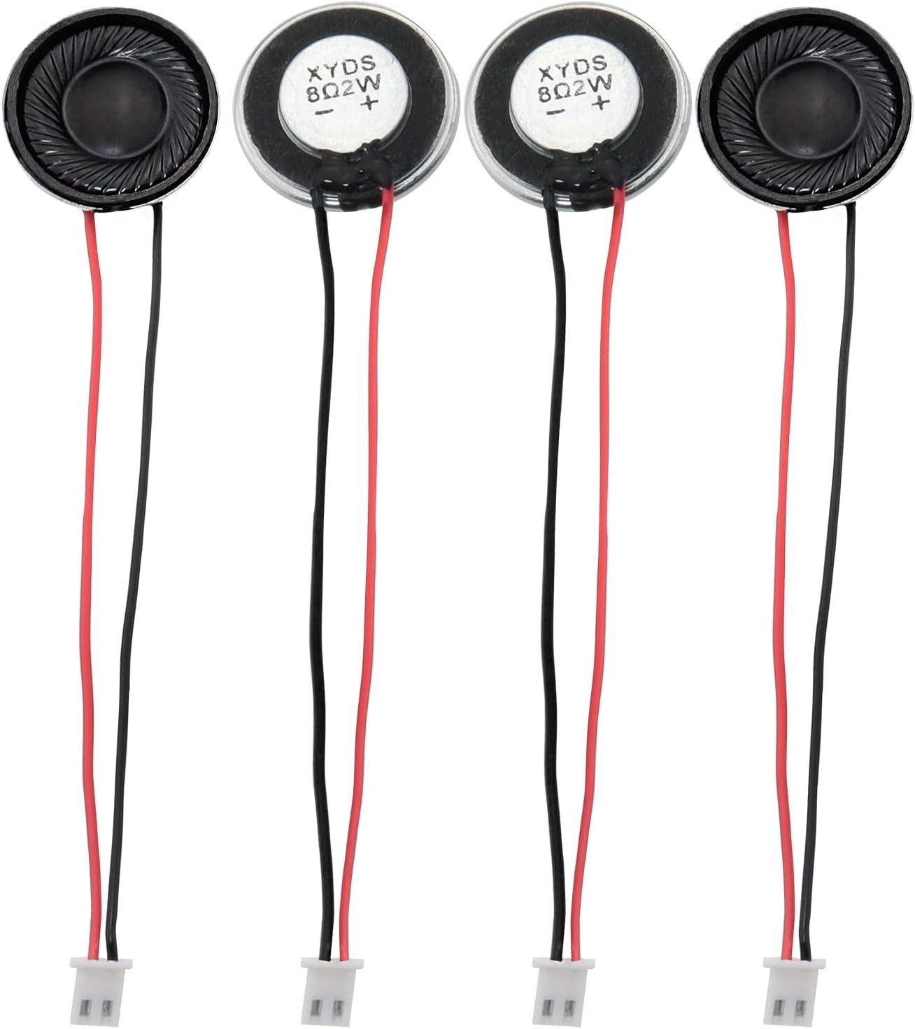 Magnetic Loudspeaker 4PCS 28mm/1.10Inch 8Ohm 2W Round Metal Shell Internal Ma...