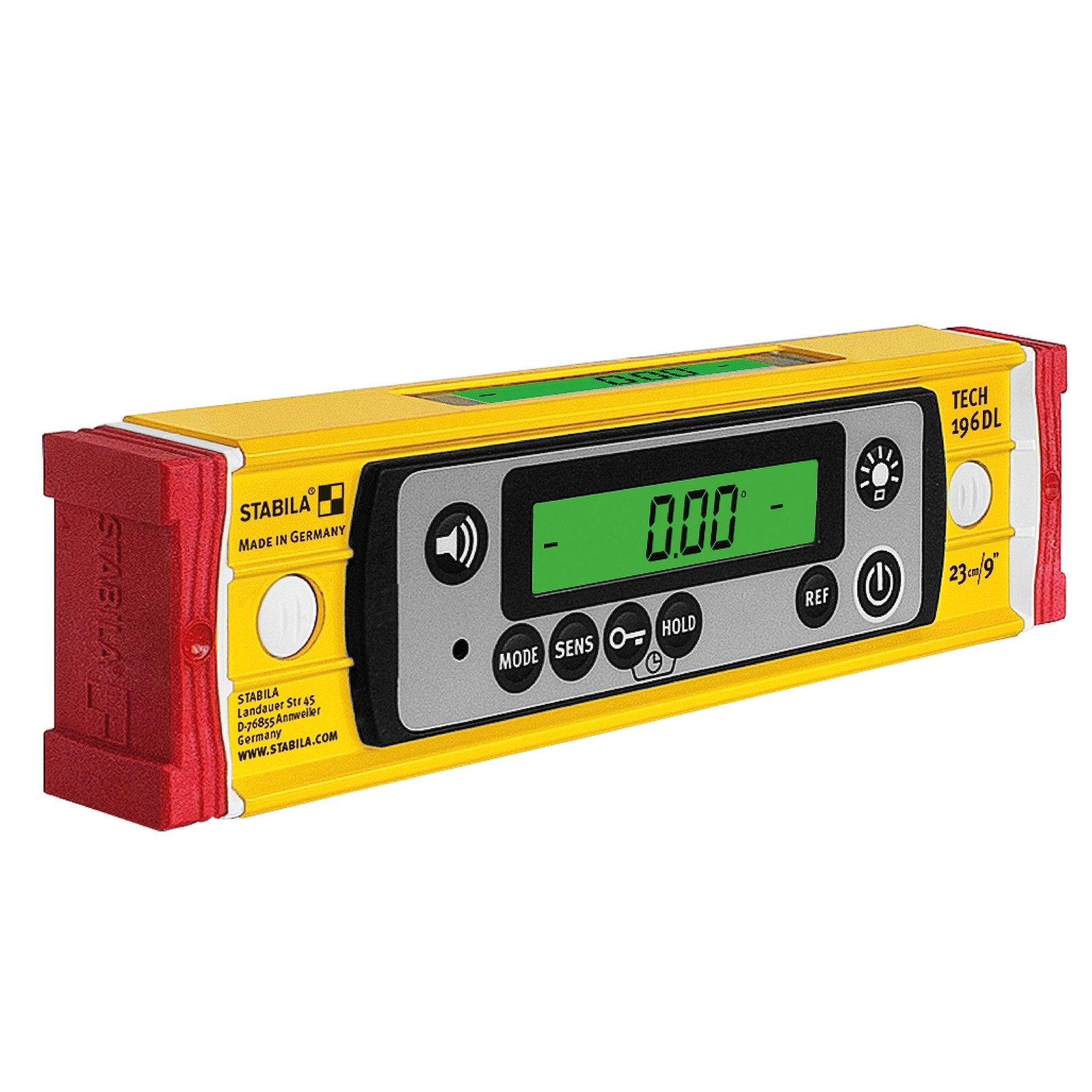 STABILA TECH 196 DL 23cm Digital Level IP67 w/ Bag