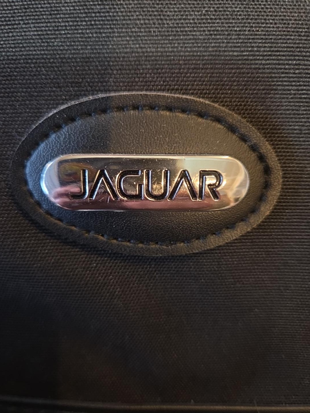 Vintage Jaguar Garment Bag Suit Carrier Locking Travel Bag OEM Black 44"x25"