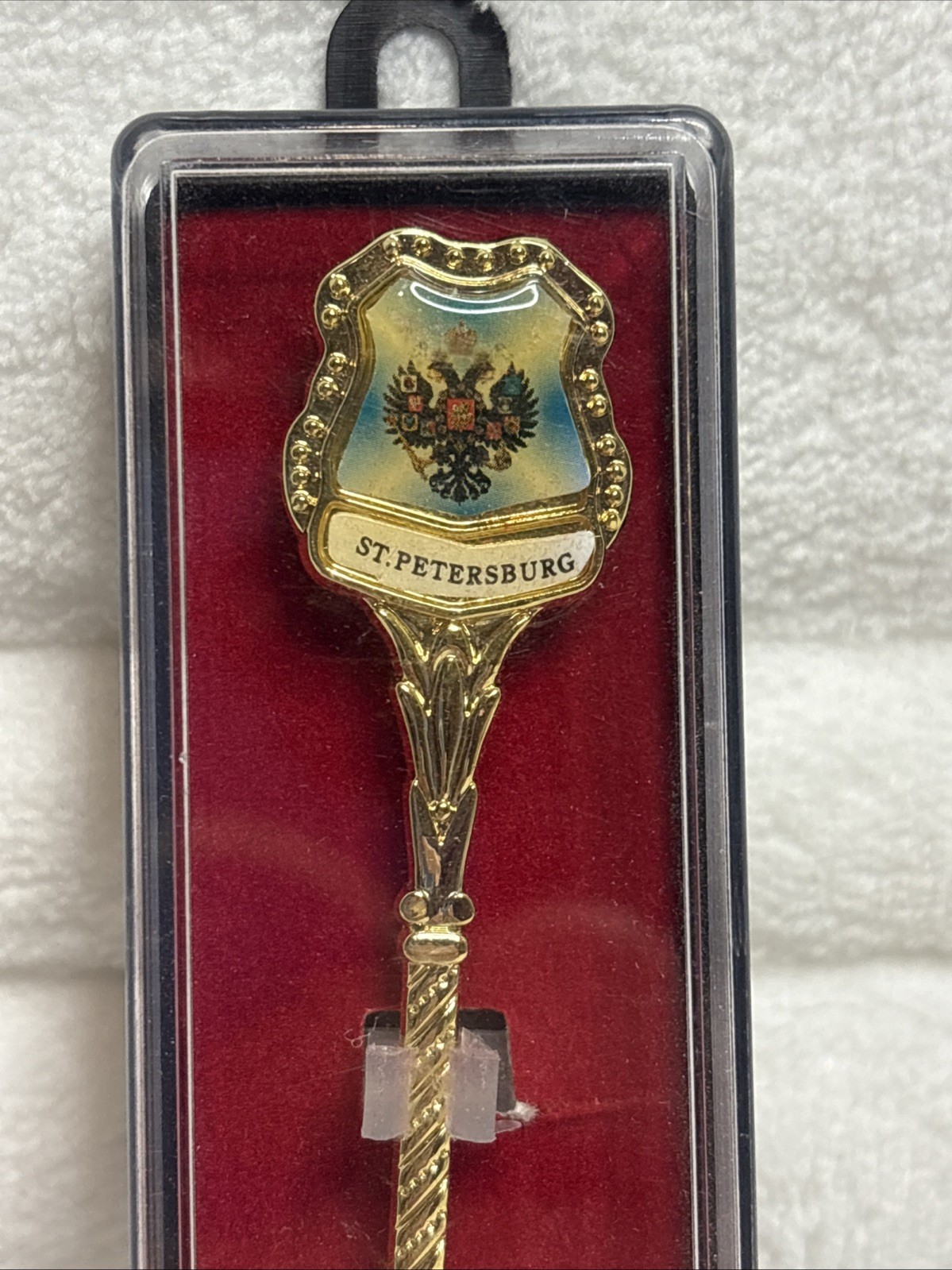 St. Petersburg Gold Souvenir Spoon - St. Isaac’s Cathedral Vintage