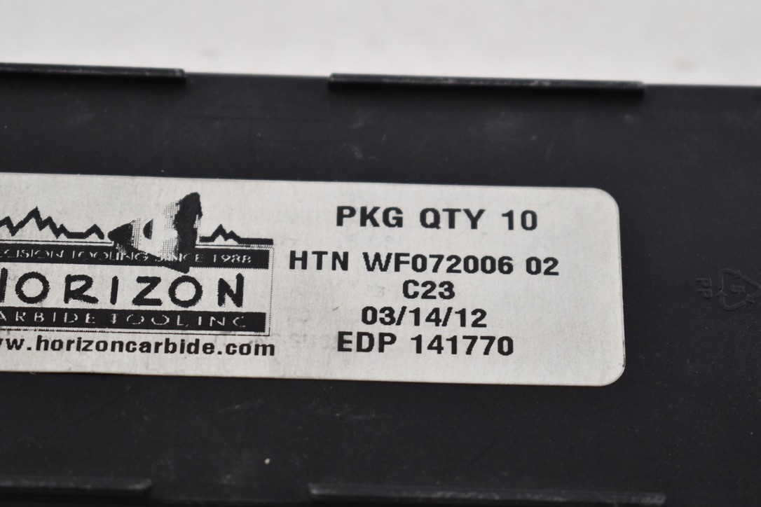 Pack of 6 NEW Horizon HTN WF072006 02 Carbide Grooving Inserts