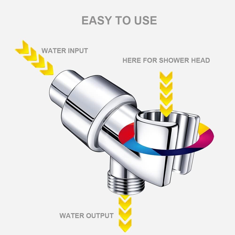 Adjustable Handheld Shower Head Holder Wall-mounted Arm Bracket Handheld Shower