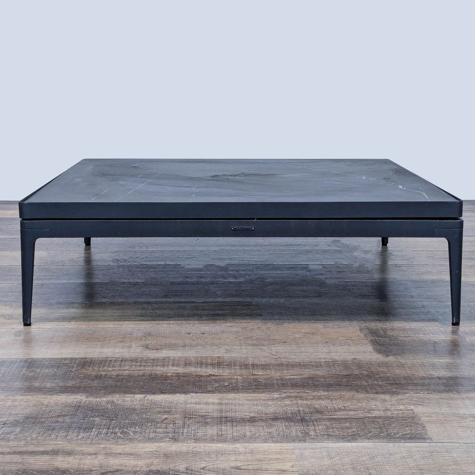 Gloster Grid 41” Ceramic Top Modern Outdoor Coffee Table