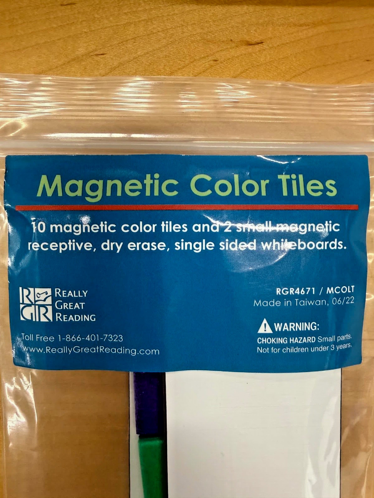 Really Great Reading Teaching Magnetic Color Tile Kit MCOLT NEW!