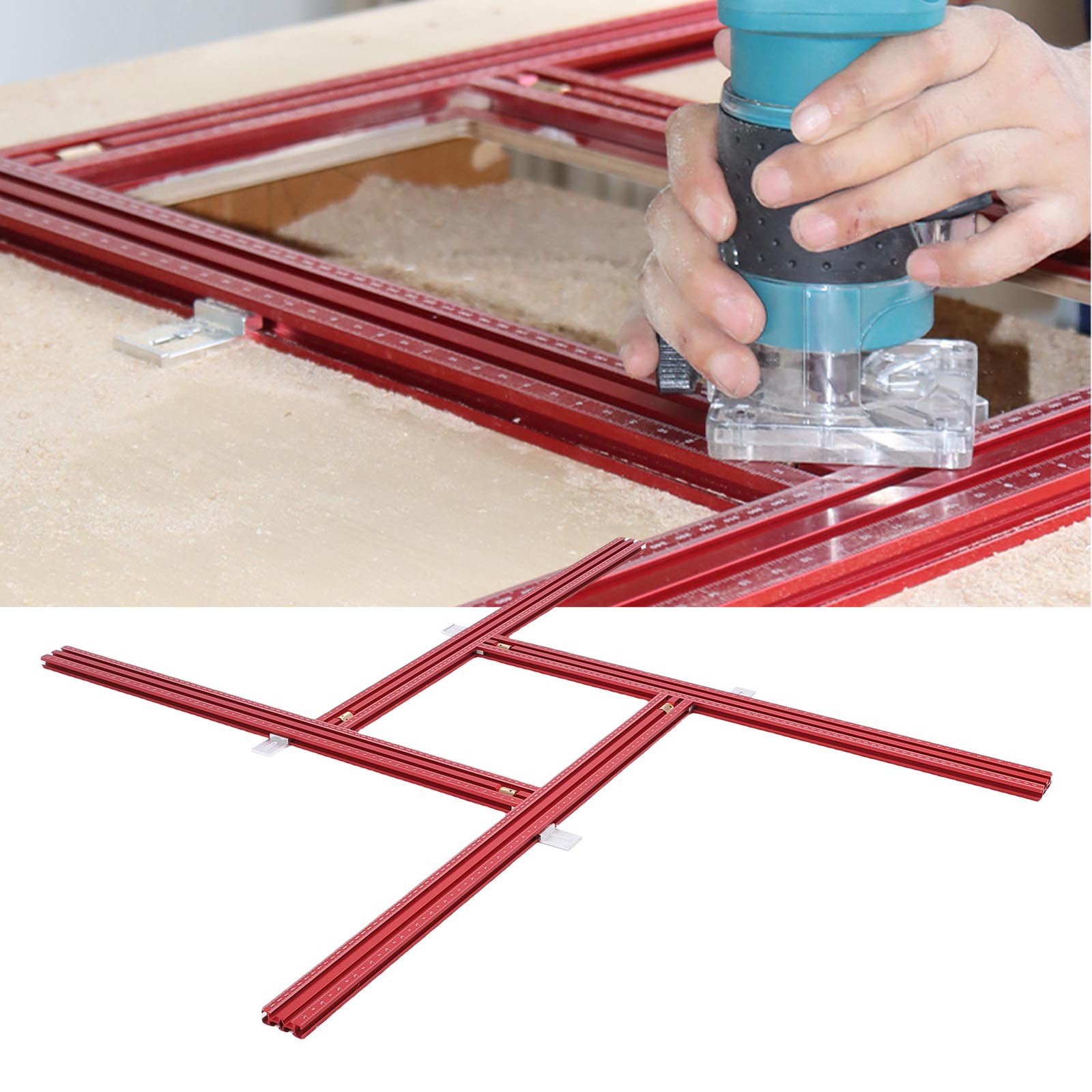 800mm Adjustable Square Router Template Guide System