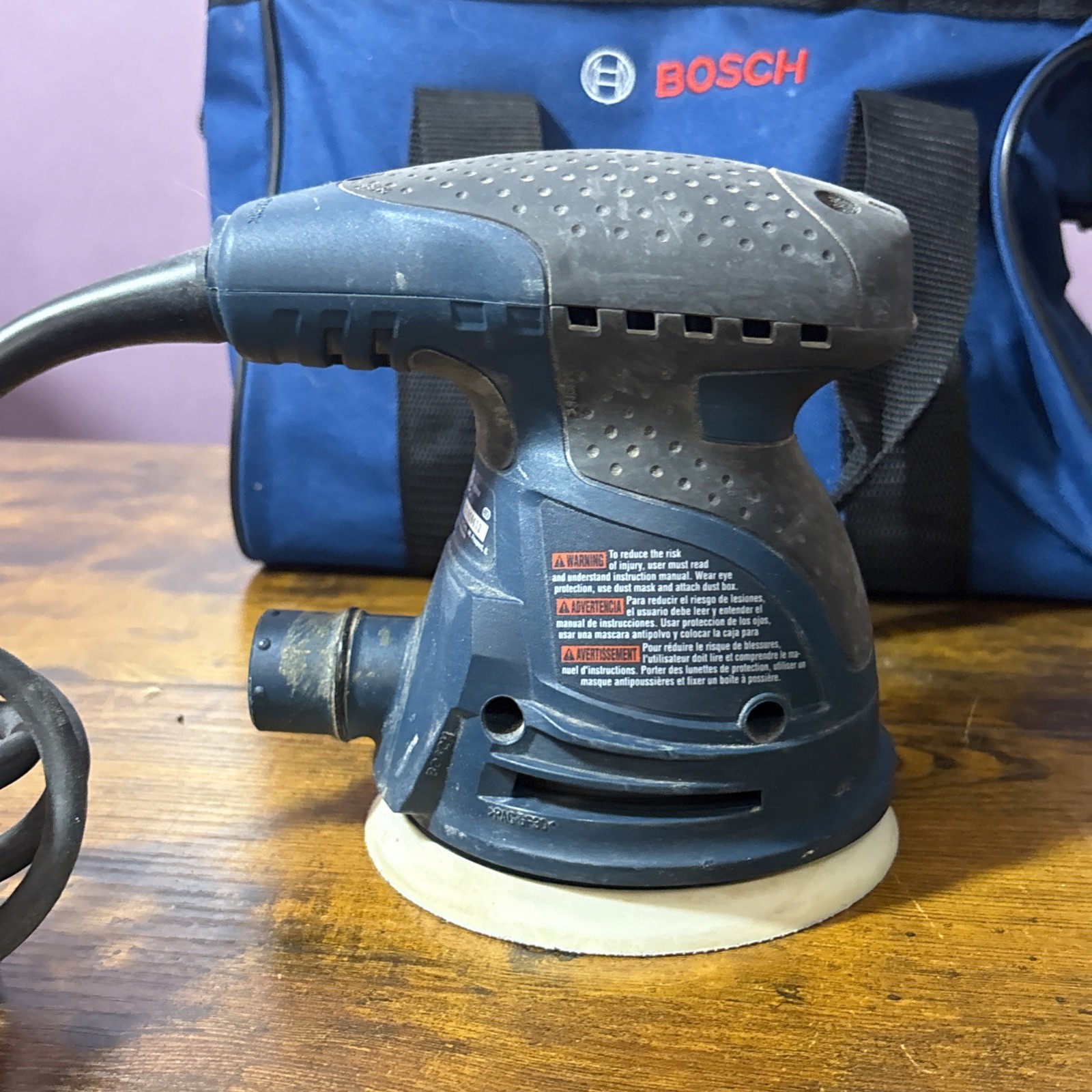 Bosch ROS20VS 5in Variable Speed Random Orbit Sander with Bosch Bag
