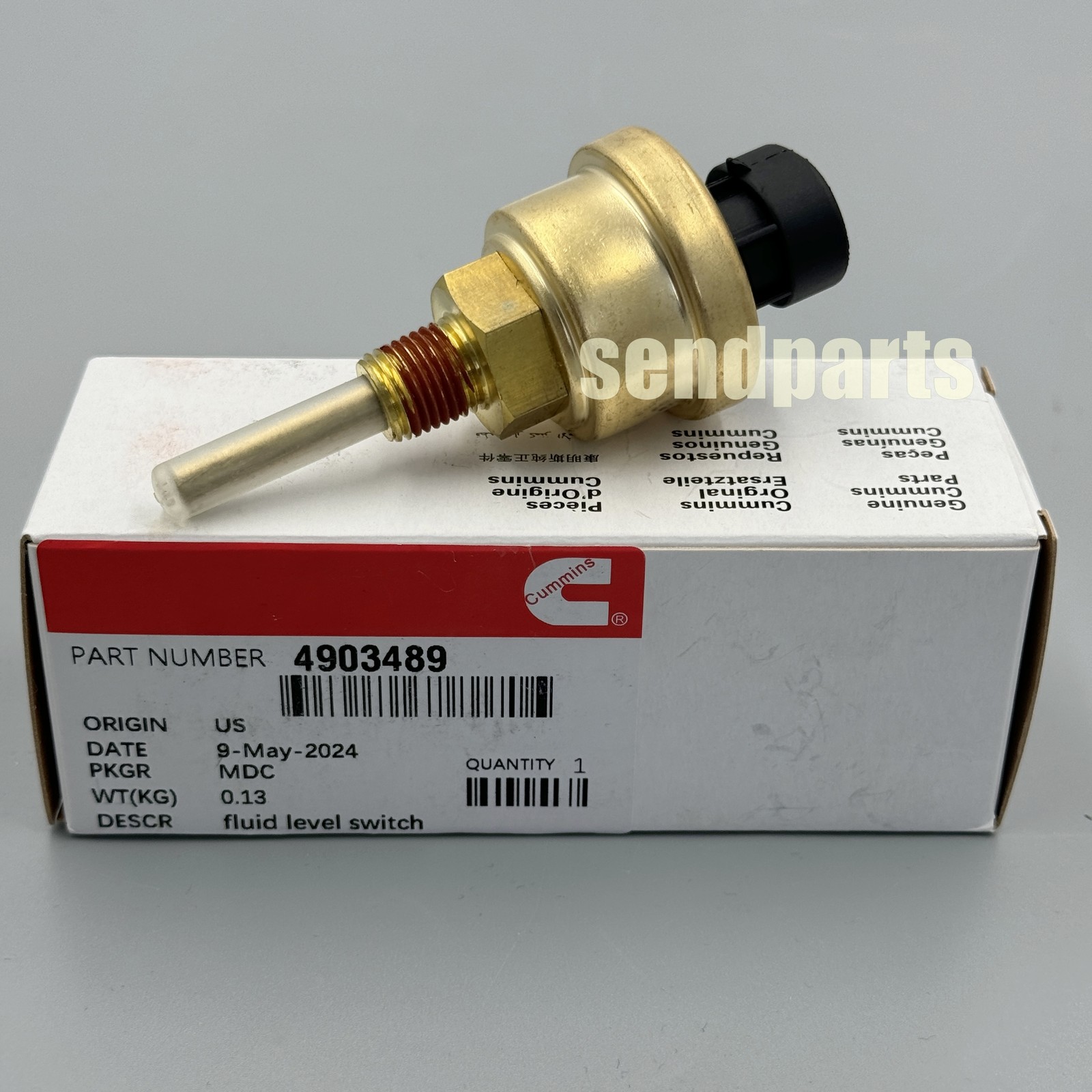 Coolant Fluid Level Sensor For Cummins L10 M11 ISM N14 ISX 4903489 086714A0001