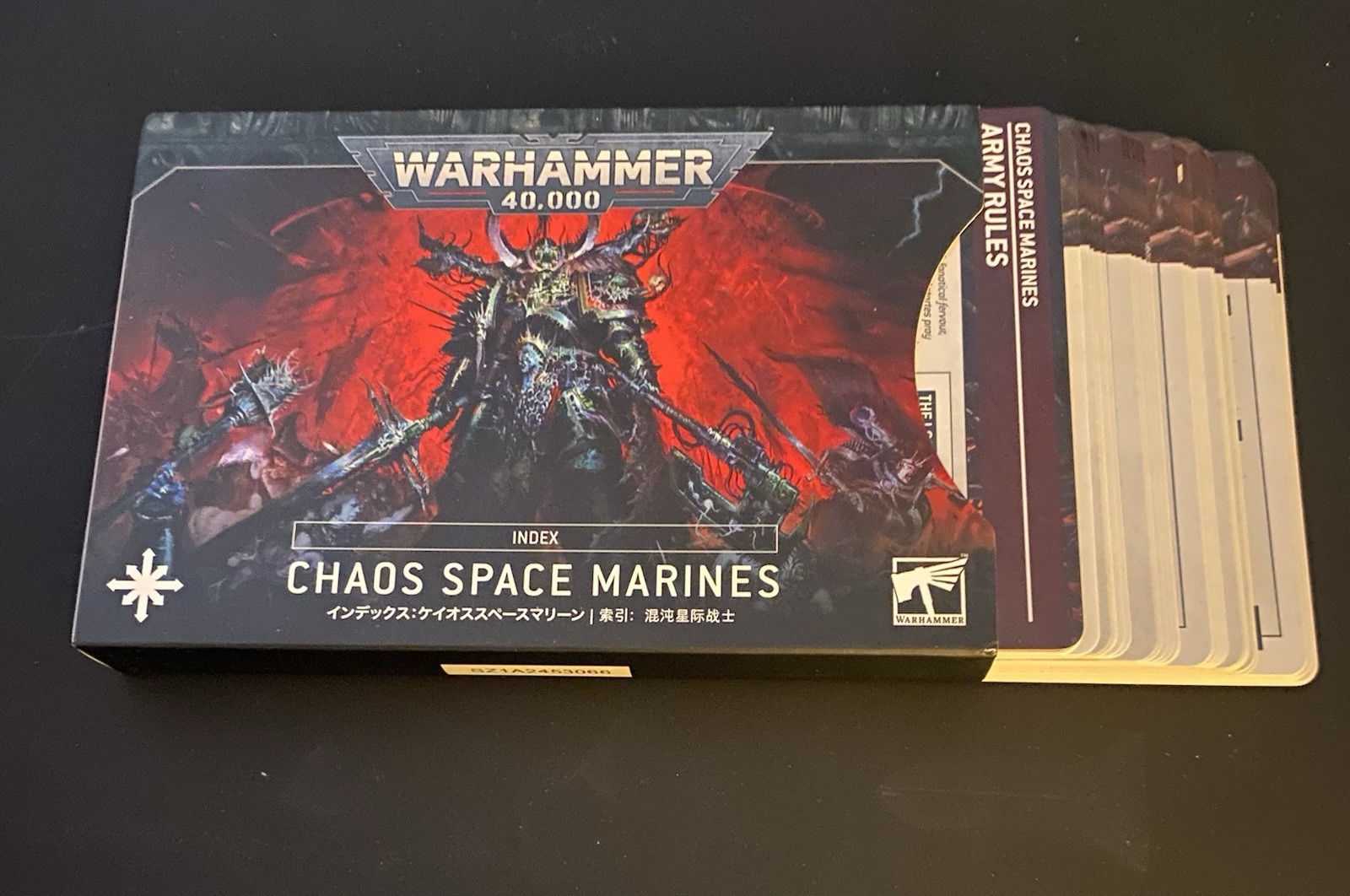 Warhammer 40k Index Cards: Chaos Space Marines - Very Good Condition