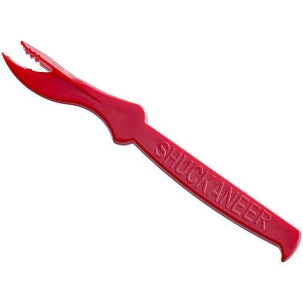 Shuckaneer 7 1/2" Seafood Sheller - 2/Pack Red
