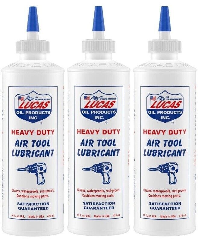 Lucas Oil Impact Wrench Air Tool Lubricant 16 oz 1 Pint Bottle 10216 (3 Pack)