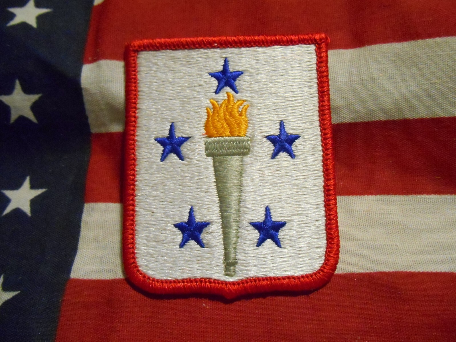 US Army Sustainment Center for Excellance Color Patch Blue Stars