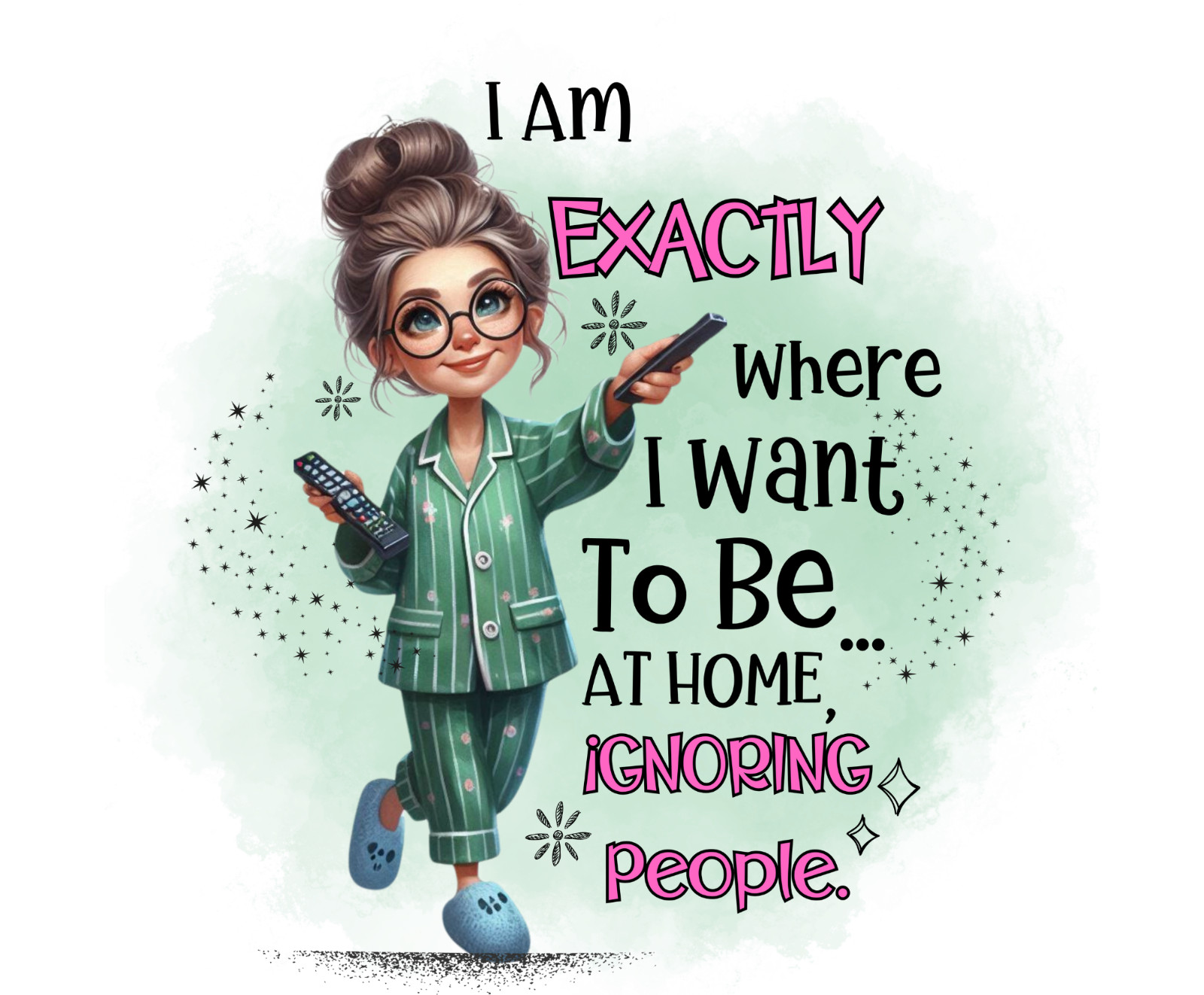 Ignore People, Mouse Pad, Sublimated, Can Personalize, Made to Order (mp265)
