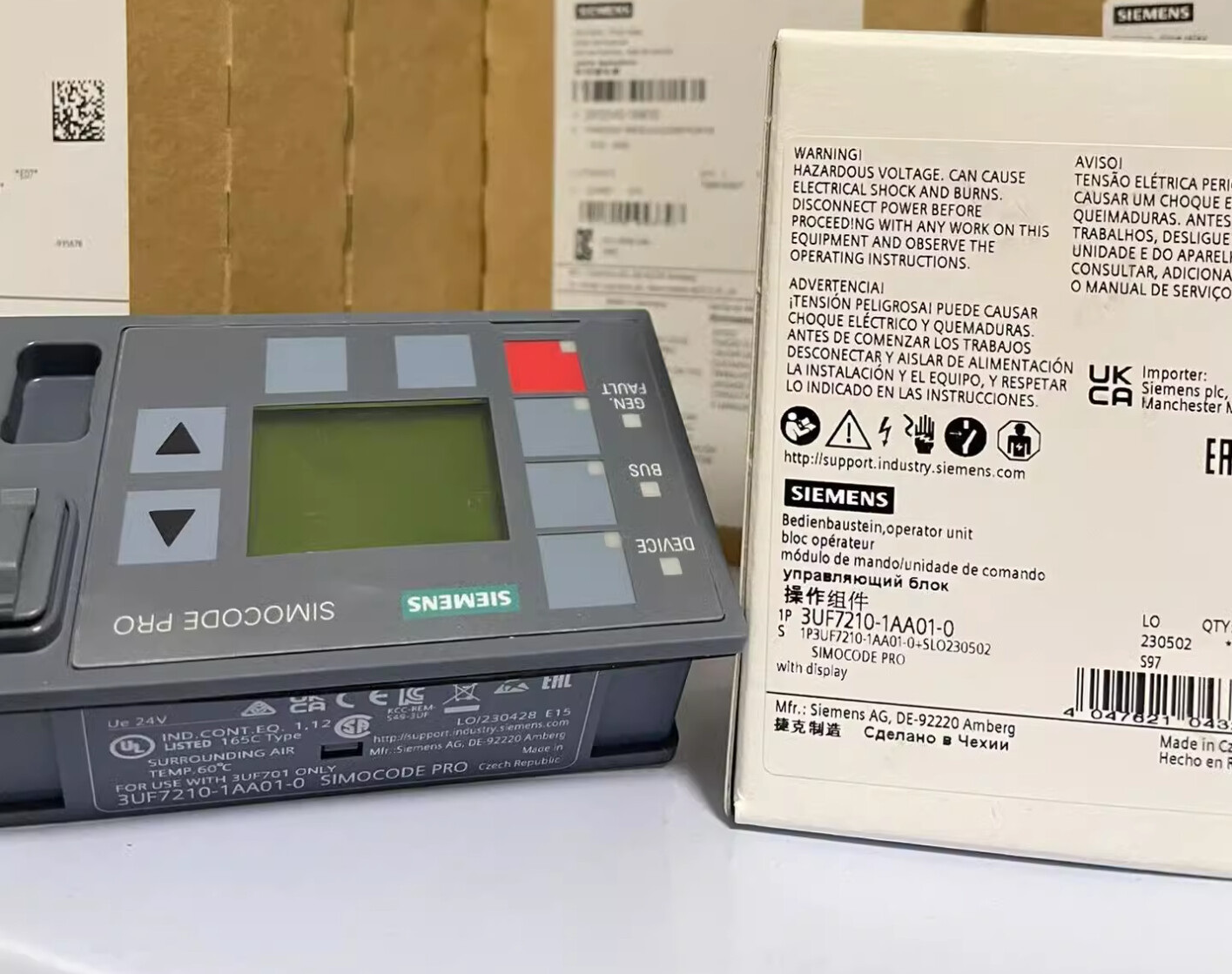 SIEMENS Operator Panel Assembly 3UF7210-1AA01-0