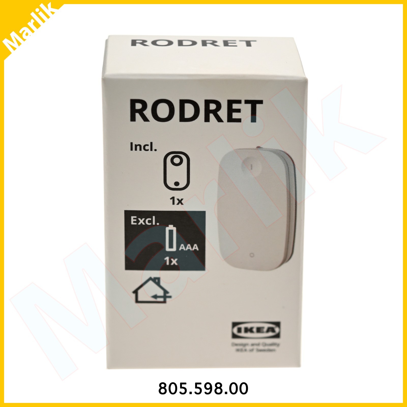 IKEA Rodret Smart Home Wireless Dimmer, Works with Dirigera, New