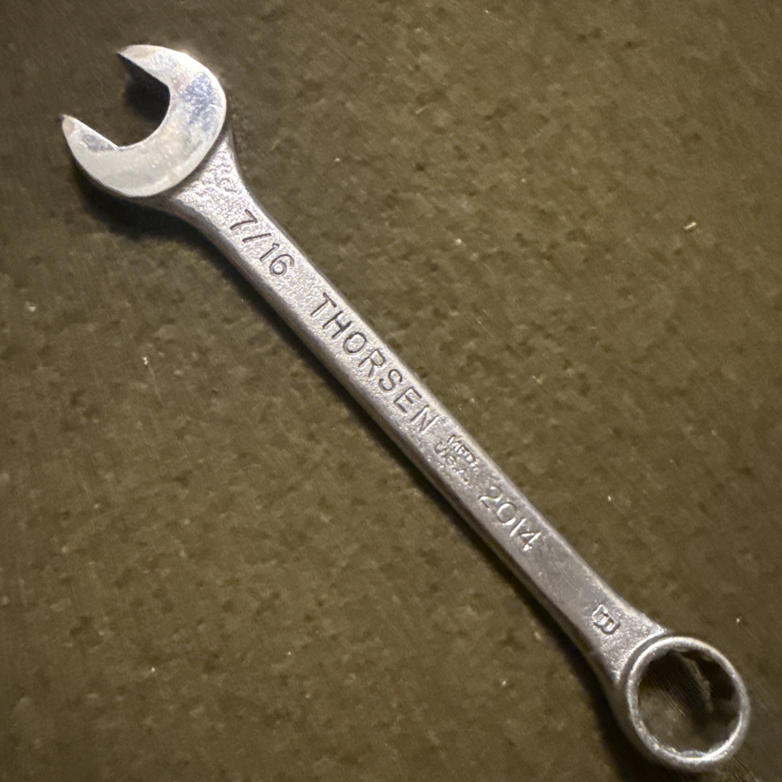 Vintage Thorsen 7/16” Stubby Combination Wrench  USA 🇺🇸 2014 NOS!