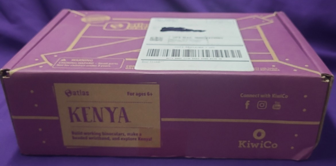Kiwi Co ATLAS Crate Kenya  -  Brand New ~ Craft Binoculars and Beaded Wristband~