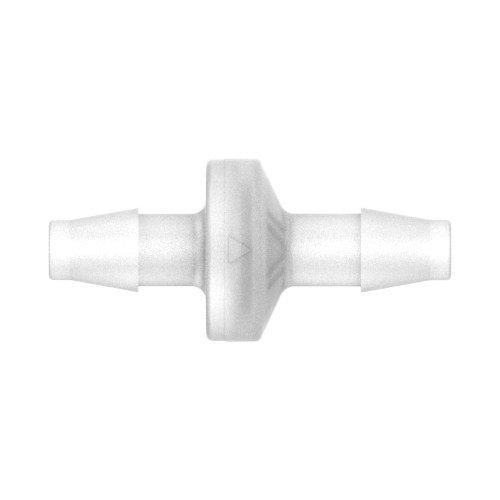 (1) One 1/4" Kynar Standard Check Valve with Viton™ Diaphragm