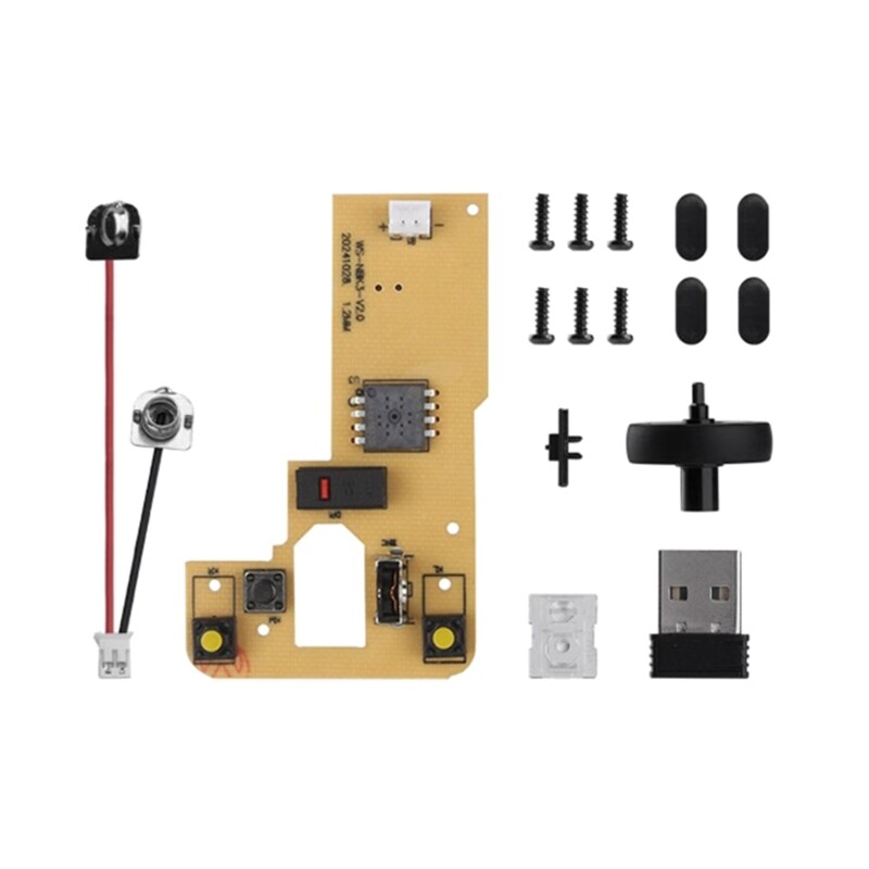 Wireless Mouse MH002 Components with Ergonomic and Adjustable DPI Sensoring