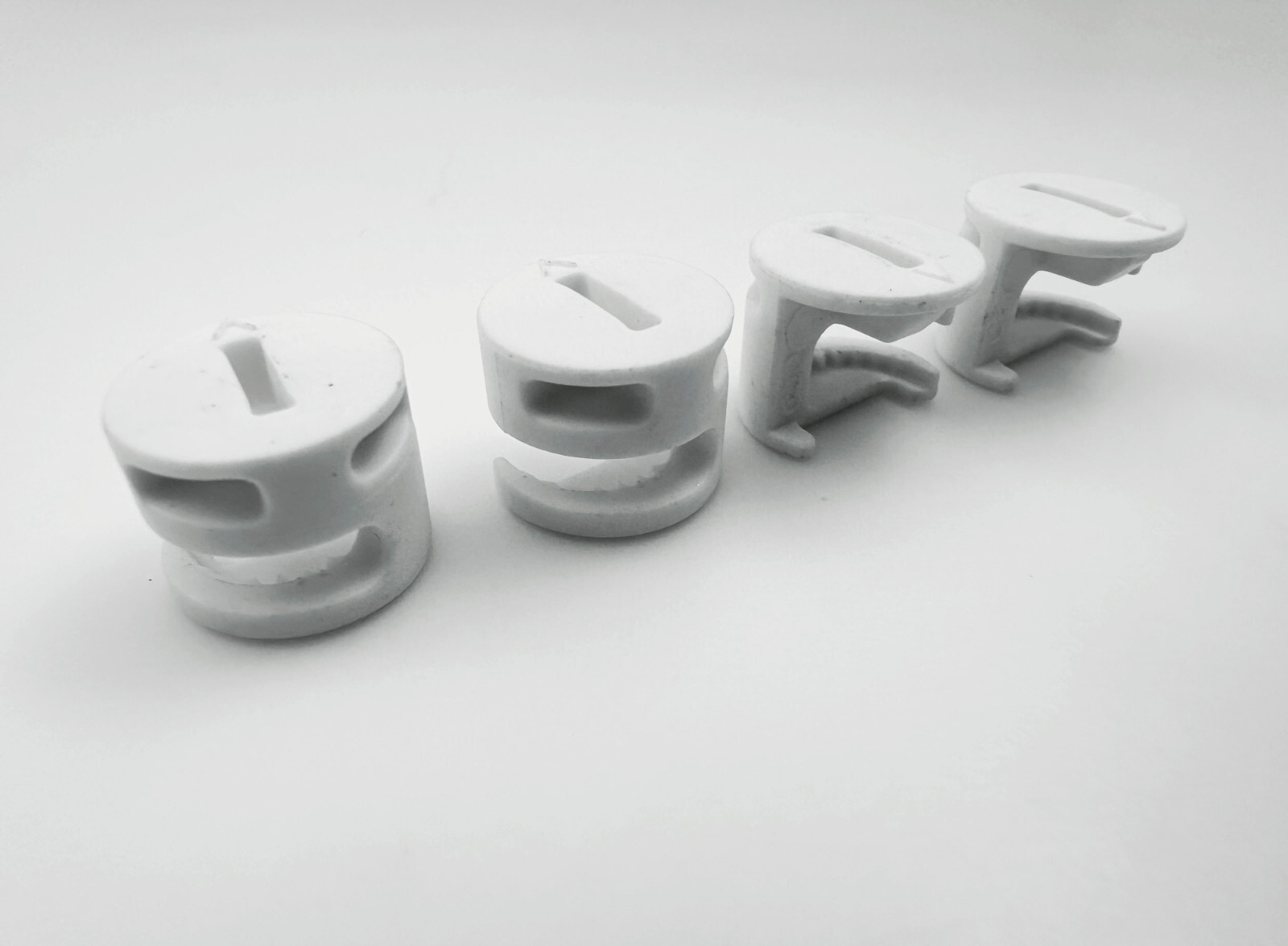Ikea Plastic cam lock nuts, Part # 119252, white (4 pack) - NEW